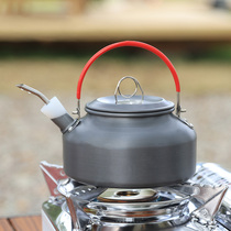 Outdoor coffee pot field tableware set pot cookware pot supplies camping kettle teapot 0 8L1 2L portable