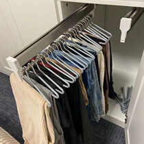 Lala livable telescopic trouser rack wardrobe clothes rack pants pull rack shallow cabinet cloakroom pants storage artifact top