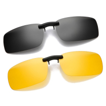 Myopia polarized sun glasses clip for men and women driving glasses clip metal frame small clip sunglasses hanging night vision goggles
