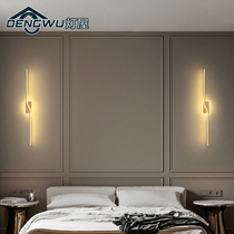  Nordic net celebrity Bedroom living room light luxury TV background wall lamp Bedside wall lamp Decorative mirror headlight Minimalist long strip