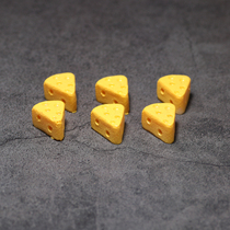 Cake cheese bread cheese miniature food play mini model kitchenette supermarket simulation super small food toy