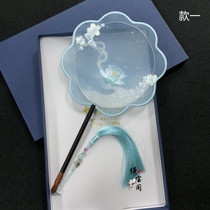 Su Embroidery Fan Pure Hand Embroidered Palace Fan Bifacial Embroidered Fan Boutique Suzhou Haitang Fan China Wind Hanfu Accessories Accessories