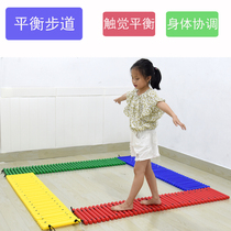Balance trail sensory training equipment has Video Tutorial plastic balance trail preschool toy tactile training