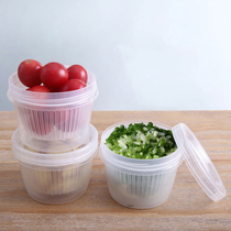 houya3 only packed green onion preservation box kitchen onion ginger garlic storage box onion ginger garlic can be drained refrigerator basket