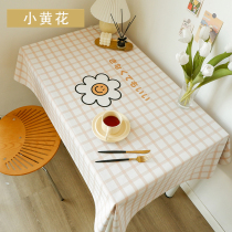 Light and luxurious desk cloth pvc table cloth tablecloths Nordic waterproof anti-oil wash table cloth rectangular dorm room for home