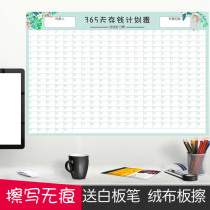 2020 saving money schedule table wall sticker tremble voice saving money artifact calendar table Wall 365 days saving money form sticker