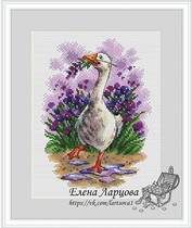 Cross stitch drawings source file XSD Happy duckling