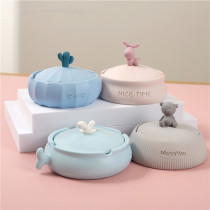 Nordic deer coffee table ashtray cartoon personality creative trend ornaments cute with lid ashtray home delivery boyfriend