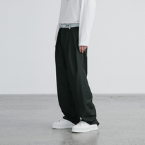 EKCOOKIES original designer Liluxiu the same contrast color drop sense trousers straight loose suit pants