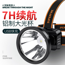 Shenhuo headlight charging head-mounted super bright flashlight outdoor night fishing special led induction miners lamp