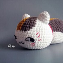 (054) Natsume friend account Cat teacher Niang mouth San San manual wool tutorial Crochet illustration