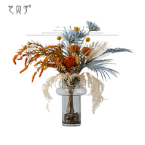 Modern simple light luxury flower decoration fake flower imitation flower dining table living room model room dry flower decoration bouquet set