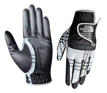New mens golf gloves imported super fiber fabric breathable non-slip wear belt touch function