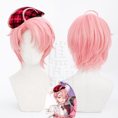 taobao agent Xiaoyao Tour New World Carnival COS COS wig Pink teenager short hair cosplay wig