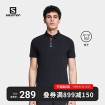  Salomon Salomon mens Polo shirt Summer new casual business short-sleeved quick-drying breathable sports T-shirt