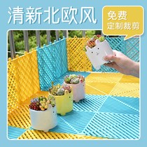 Balcony anti-theft window pad protective fence plastic grid fence anti-drop Net anti-drop Net anti-leakage net