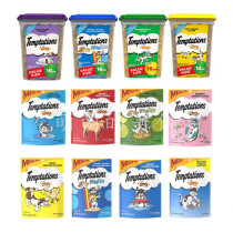 Meidai spot Whiskas Temptations Weijia cat snacks Cat tooth cleaning cookies Multi-flavor sandwich crisp