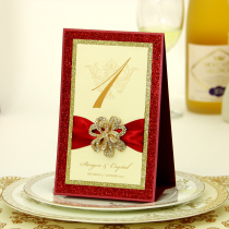 Zhen Juxi Imprint High-end Custom Wedding Seat Cao Style Wedding Table Card Personality Creative Table Cards Wedding Banquet Seats Card