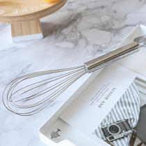 Stainless steel 10 inch manual whisk cream egg whisk batter baking tool non-electric household