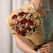 Starry dried flower bouquet Rose Tanabata Valentines Day gift Birthday gift for girlfriends male and female friends gift boxed eternal flower