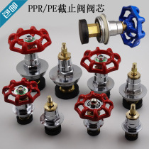 PPR globe valve spool PE water valve lifting copper rod copper core water pipe valve switch accessories