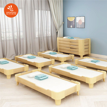Inf solid wood kindergarten bed care class lunch bed children's lunch break bed early education special bed simple afternoon rest bed