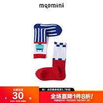 MQD childrens clothing boys color high socks 2021 New cute stripes non-slip comfortable breathable baby socks