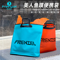 FRENZEL flange left mermaid fins storage bag waterproof super large capacity portable swimming bag beach bag