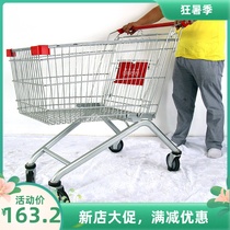 Xindian powder-sucking supermarket Shopping mall shopping stroller Herringbone management truck Adult family car High load