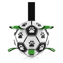Dog toy ball football anti-bite relief molars interactive tug-of-war large dog Corky puppy puppy pet supplies