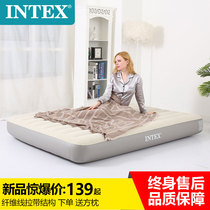 INTEX Inflatable bed single household double inflatable mattress lunch break folding bed portable padded outdoor air cushion bed