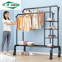  Simple wardrobe Bedroom space-saving dormitory folding clothes storage rack Rental room assembly hanging wardrobe cabinet