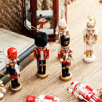 Nordic home Christmas decorations wine cabinet furnishings Nutcracker soldier puppet small ornaments Christmas gifts