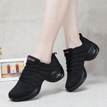 Summer mesh dance shoes womens soft bottom light breathable sailor dancing shoes jazz fitness modern square dance shoes