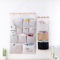 Containing hanging bag door rear collecting bag hanging wall upper hanging student dorm room sleeping room hanging pocket cloth art disposal bag storage bag