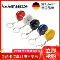 German brand Mini ruler key chain portable measuring clothing three-round cute waist small tape