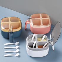 Connector box combination kitchen housekitchen with salt sugar flavor quadruple container multiple flavor tank pot