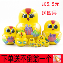 Russian set doll 20-story cartoon cute 10-layer clearance shake sound with childrens educational toys