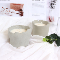 Irregular Round Candle Cup Cement Mold Plaster Concrete Candle Holder Wedding Hot Pin Candle Holder Silicone Mold