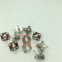 SMA-KFD nickel-plated radio frequency coaxial connector SMA mother square flange insulator diameter 4MM length 5MM