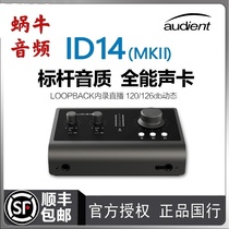 Audient iD14 MKII Professional live recording arrangement Electric guitar audio interface USB external sound card