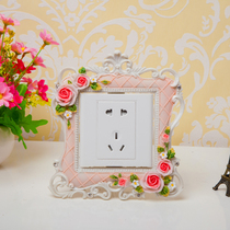 Eurostyle Fields Garden Switch Patch Wall Patch Resin Creative Home Switch Sleeve Protective Sleeve Socket Patch