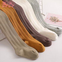 Girls pantyhose spring and autumn childrens socks thin white 2022 new autumn and winter plus trousers wear outside