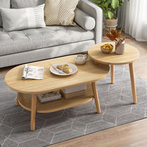 Combination tea table table living room bedroom household small apartment modern simple small tea table side small round table