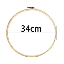 34 * 34cm round bamboo embroidered with new hand DIY cross embroidered bamboo products tool embroidered stitch embroidered cross embroidered frame
