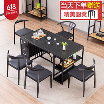 Tea table and chair combination simple modern rock board light luxury office tea table fully automatic tea making tea set one 1 meter 8