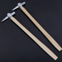 Inspection hammer extended wooden handle pointed hammer railway inspection car safety hammer railway train boiler