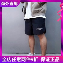 (TAX-FREE)FOG WOVEN 3M REFLECTIVE SHORTS FEAR OF GOD CASUAL ESSENTIALS FIVE-POINT PANTS