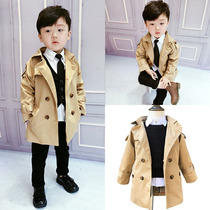Boys Spring and Autumn Costume 2018 new autumn childrens wear in the long girls dress coat baby coat