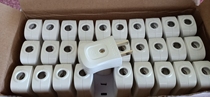 2 plug quick wiring two-pole power plug two-pin two-pin flame-retardant flat socket 30